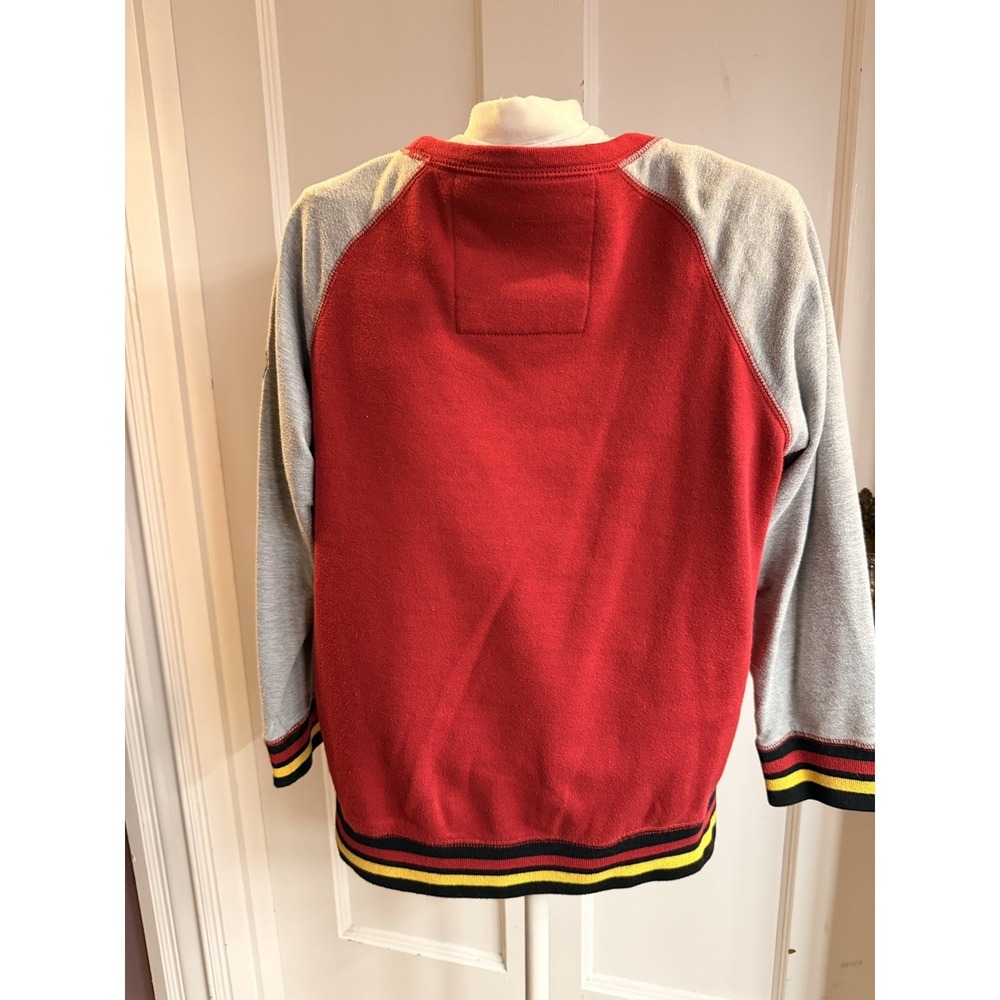 Harry Potter Gryffindor Kids XL Raglan Sweatshirt Red Gray Universal Studios - Picture 4 of 5